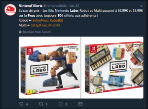 Nintendo Labo - Multi-kit (offre fnac nintendoalert)